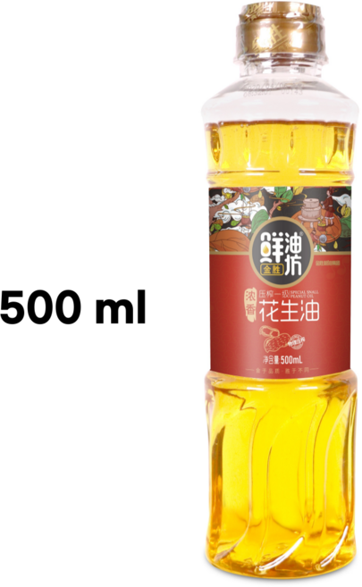 진성 칭다오 프리미엄 전통압착 햇 땅콩유 땅콩기름, 500ml, 1개