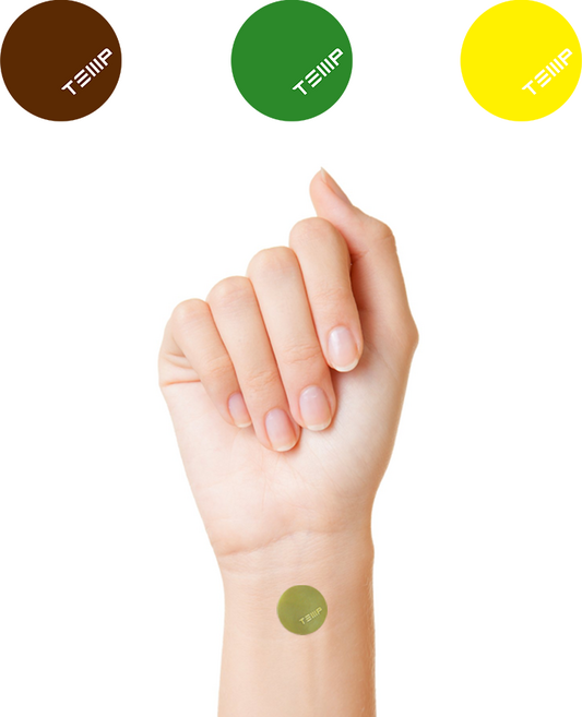 [어린이안전인증] 붙이는 체온계 체온스티커 열체크 체온체크 10매입, 3개