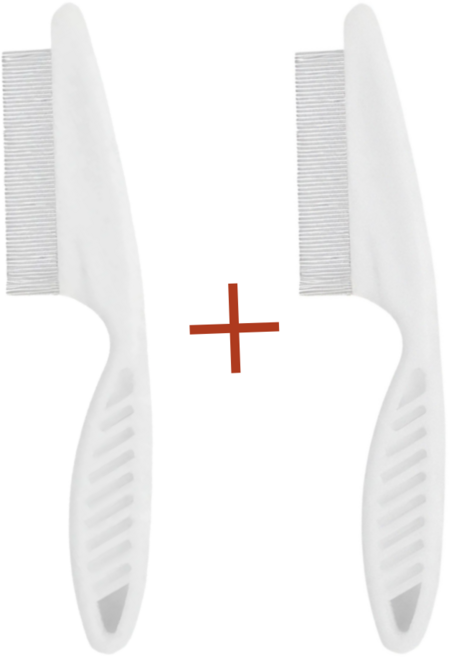 반려동물 촘촘한 미용 눈꼽빗 대형 2개, 1개, 화이트