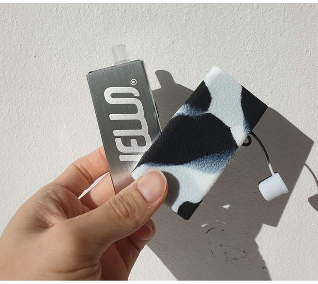 허니비 실리콘 케이스 젤로맥스 호환, 1개, 블랙앤화이트 [JELLO MAX 호환]