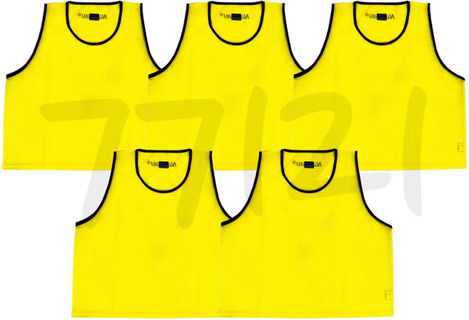 낫소 팀조끼(V) NATVL 9컬러 고급형 유소년용 메쉬소재 훈련/단체/스포츠용 사용 5개 세트