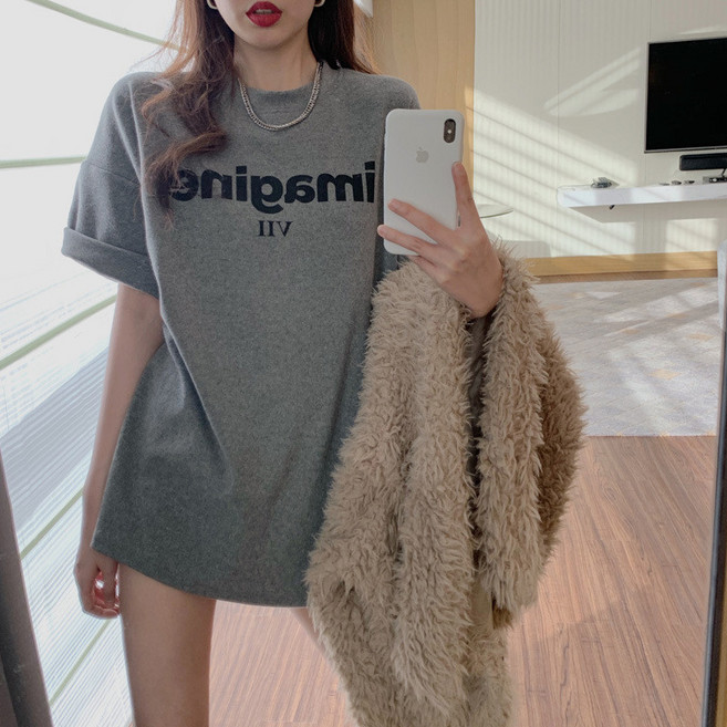 韓版短T 寬鬆 素色 女裝 顯瘦