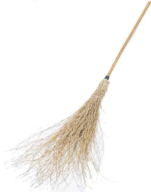 왕대싸리비 빗자루 도로비 낙엽청소 눈쓸기 마당청소 대나무빗자루, 혼합색상, 1개