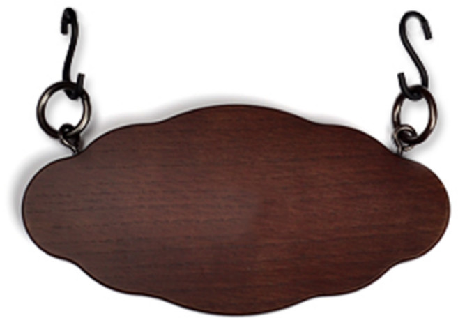 철물바다 간판 하부 모음 철제 돌출 입간판 현판 문패 간판걸이 배너 실내 실외 옥외 카페, 나무간판(월넛)하부