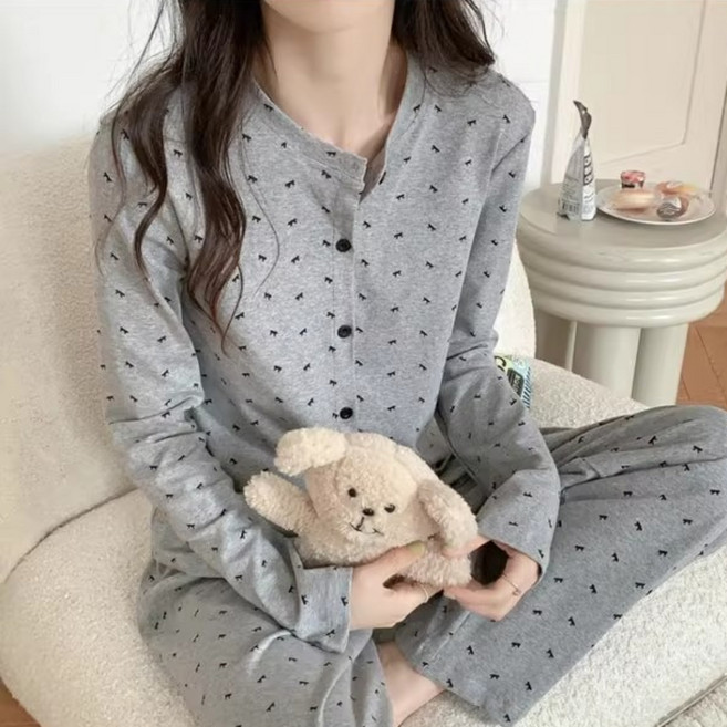 바디랜드 미니 리본 단추 홈웨어 세트