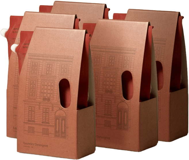 마켓올슨 고농축 반컵 세탁세제 리필, 앰버플로럴 1L 리필 5개