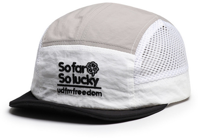 BELLEAURA 캐주얼 남여공용 메쉬 럭키 숏캡 챙짧은모자 캠프캡 숏챙 통기성모자 버클스트랩모자