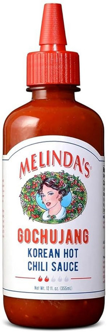 멜린다 고추장 식 핫 칠리 소스 - 고메 글루텐 프리 소스로 바비큐 볶음 감자튀김 만두 디핑 등에 완벽 약한 불 케토 논-GMO 12온스 1팩, 1개