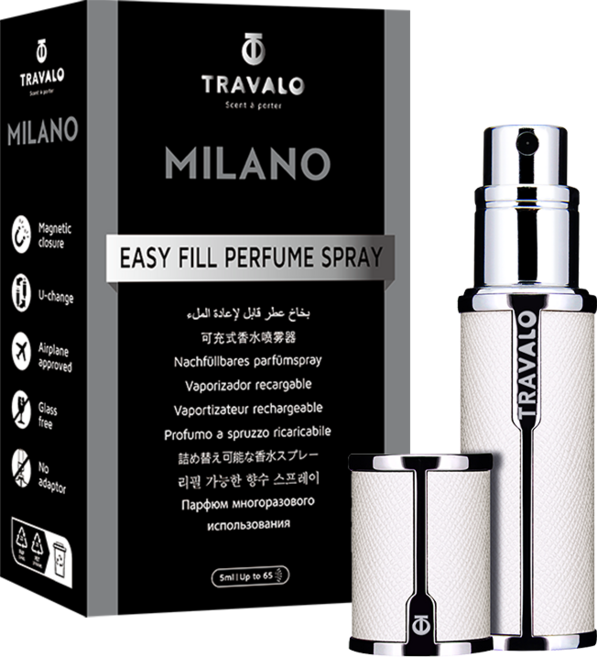 Travalo MILANO (G4)系列 磁吸香水分裝瓶, 1件, 無瑕白