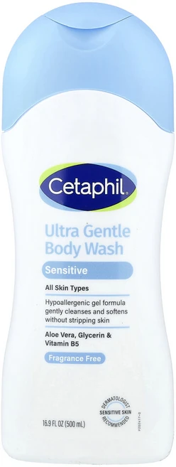 세타필 울트라 젠틀 바디 워시 향료 무함유 16.9fl oz(500ml), CET93816, 1개, 500ml - 쿠팡