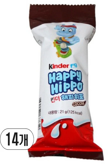 킨더조이 해피히포 하마초콜릿 초콜릿 초콜렛 588g, 21g, 14개 - 쿠팡