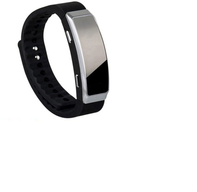 GGRO 장시간 소형 손목시계 녹음기 볼펜형녹음기, 블랙