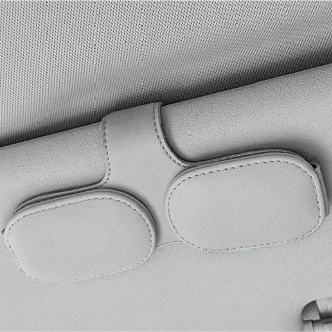 와이유 차량용 선바이저 클립 (선글라스 보관), 밝은 회색, 1개