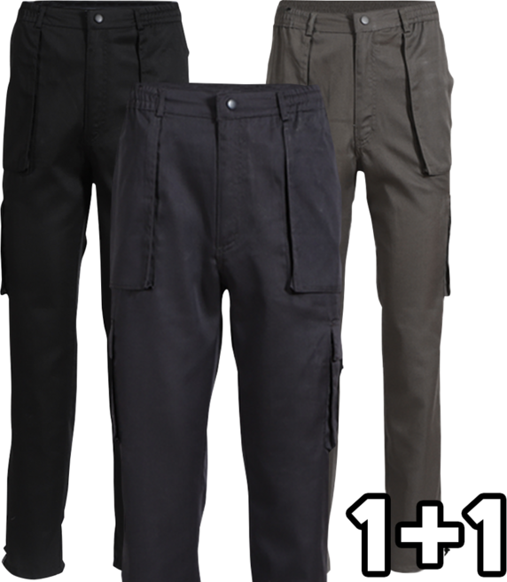 더빅히트 (1+1) 작업복바지 건빵바지 항공바지 봄가을 카고팬츠 빅사이즈