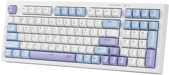 지클릭커 오피스프로 사일런스 무소음 방수 유무선 블루투스 키보드 98KEY, 제조사축, WK50, 스카이시티RC1