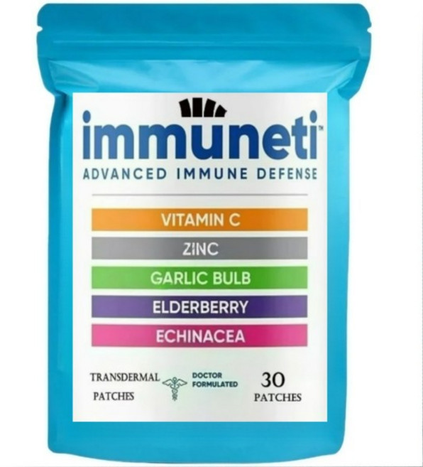 30개 패치 면역 지원 경피 패치 아연 비타민 D3 비타민 C 및 엘더베리 - 면역 강화 항산화제, 04 1 Bag (30 Patches)