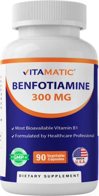 비타매틱 벤포티아민 300 mg - 90 베지테리언 캡슐, 1개, 90회분 - 쿠팡