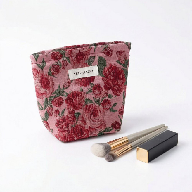 보스케 빈티지 유럽풍 자카드 패브릭 파우치