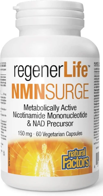 NaturalFactors 네추럴팩터스 리제너라이프 NMNSURGE 150mg 베지 60캡슐x1개, 60캡슐, 60정, 1병 - 쿠팡