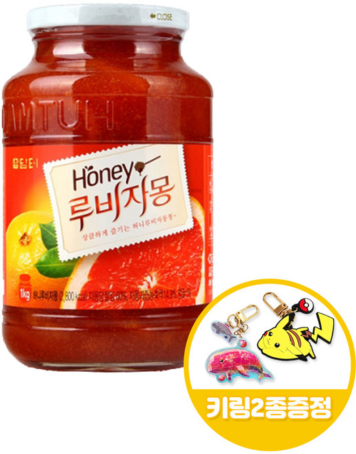 담터 허니루비자몽 1kgx1병+키링2종, 1kg, 1개