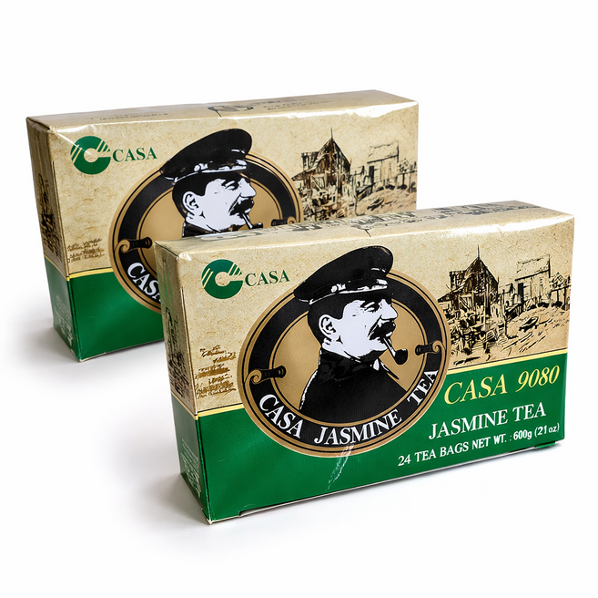 國金餐飲 CASA 商用綠茶免濾包(25G*24包) ，免濾沖泡，辦公室/餐飲營業用，清新回甘, 2個, 24個裝, 25g