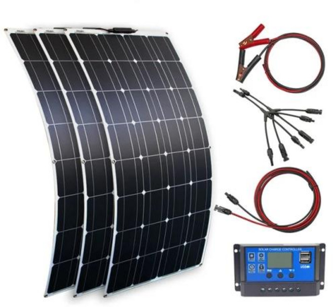 DGSUNLIGHT 휴대용 태양 전지 패널 유연한 16V 800W 플레이트 셀 단결정 실리콘 100W 200W 12V, 10) 300w solar kit
