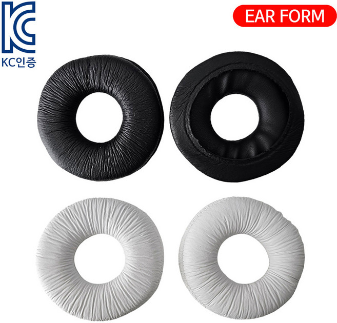 이어폼 소니 MDR ZX100 호환 헤드셋 커버 이어 패드 ZX110 ZX300 ZX310 ZX330 ZX600 V150 V300 쿠션, 화이트 이어패드한쌍 H112, 1개