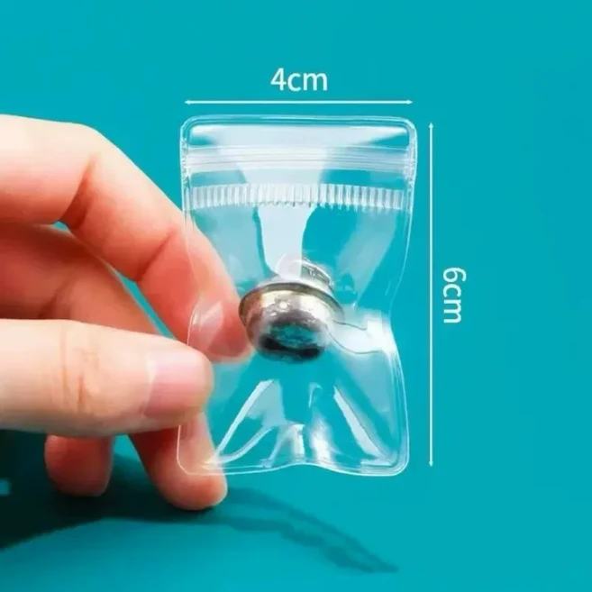 투명 PVC 보석 파우치 지퍼 가방 귀걸이 산화 디스플레이 포장, 03 200PCS