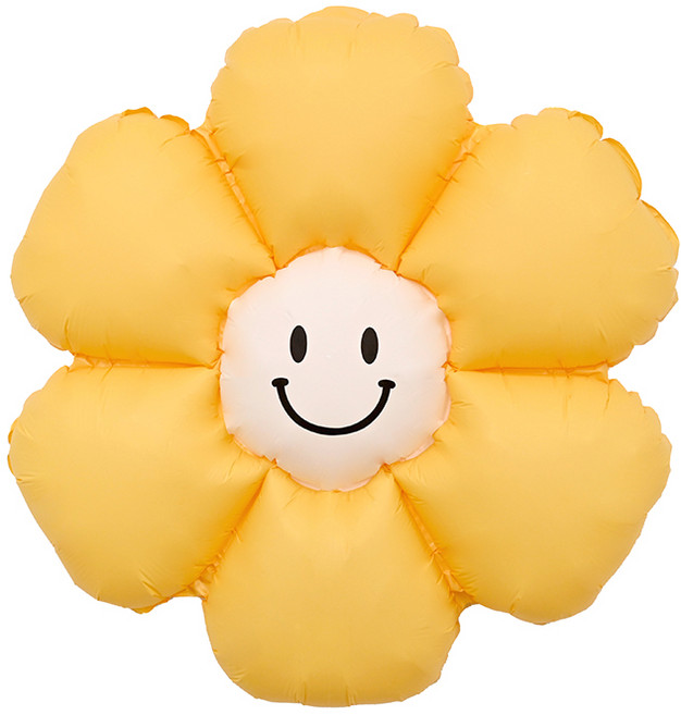 주니어 데이지꽃 스마일 풍선 생일파티 유치원, 10개, 옐로우