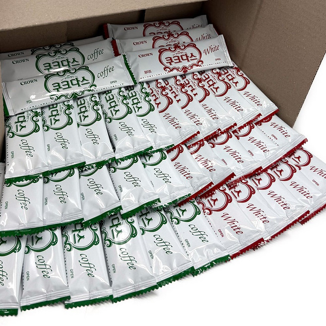 크라운 쿠크다스 2종세트 쿠크다스 화이트+쿠크다스 커피 총80개 대용량