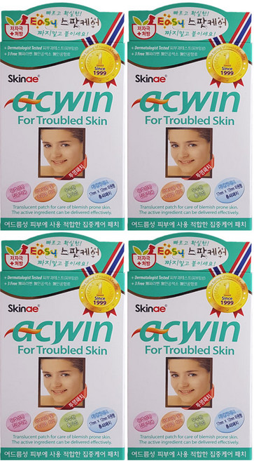 스킨애 아크윈패치 마나술 ( 투명 ) 4개 / 타원형, 48개입