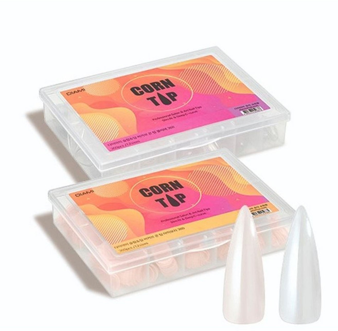 다이아미 카누 콘 네일팁 360p, 아이보리, 1개