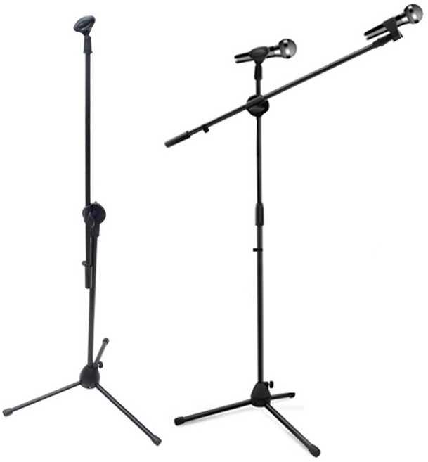 Mobach 마이크 스탠드 거치대 받침대 T자형 일자형 겸용, 01.마이크스탠드 MS-TI