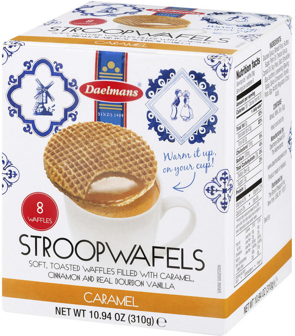 델만스 스트룹와플 캐러멜, 310g, 1개