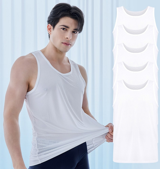 제임스딘 남자 에어스판 메쉬 쿨나시 런닝 5매세트