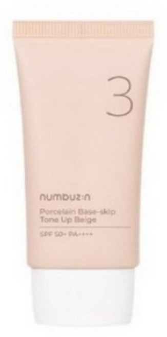 넘버즈인 3번 도자기결 파데스킵 톤업베이지 SPF50+ PA++++, 50ml, 2개