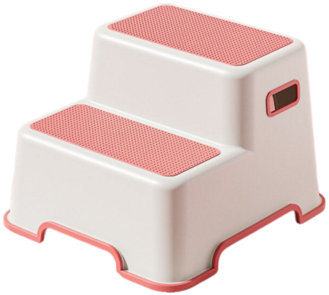 防滑兒童腳踩凳 粉色 兒童階梯椅/墊高凳 超取最多2個, 粉色//超取最多2個