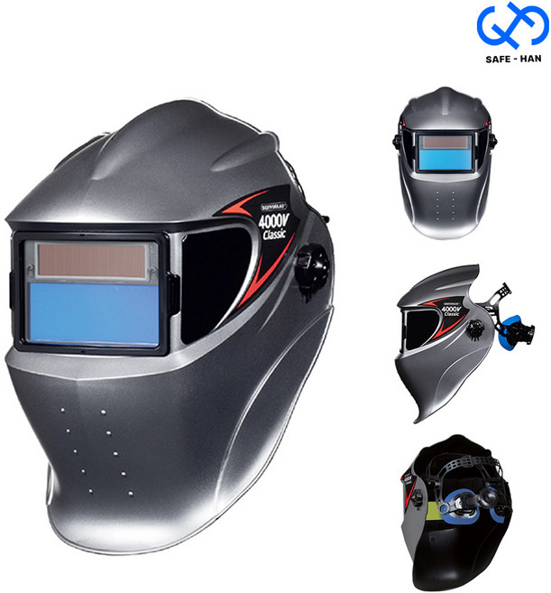 국산 자동용접면 써보그라스 4000V 클래식 헬멧형 경량식 자동차광