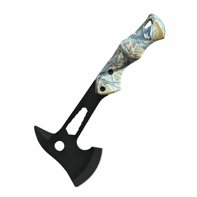 캠핑용 경량 손도끼 산악 벌목 생존용품, 위장색 MC, 1개