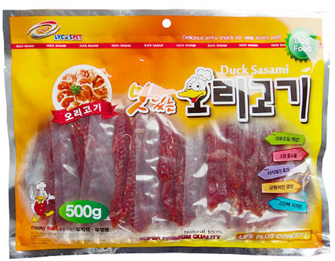 써니 애견육포 사시미 맛있는 오리고기 애견간식 500g, 오리고기 슬라이스, 1개