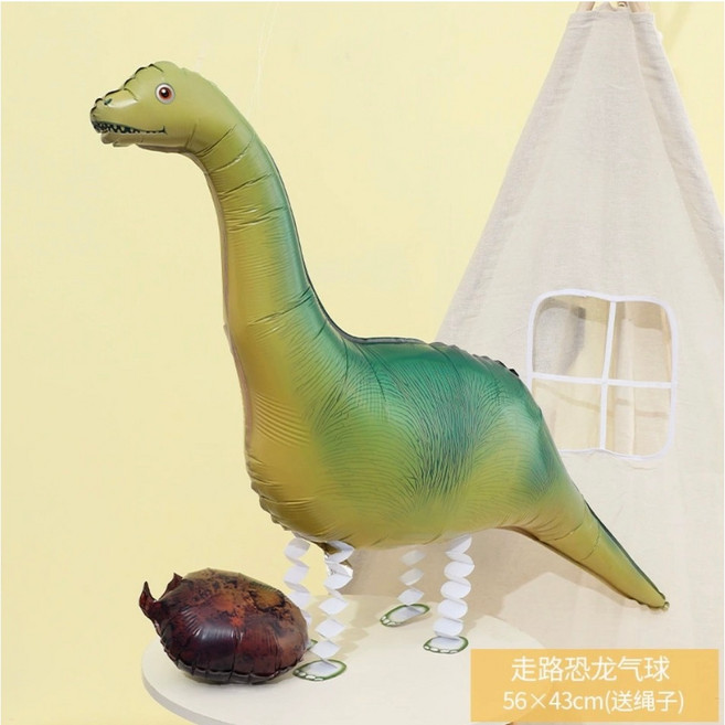 散步氣球 動物氣球 狗狗造型氣球 站立氣球, 1個, 恐龍