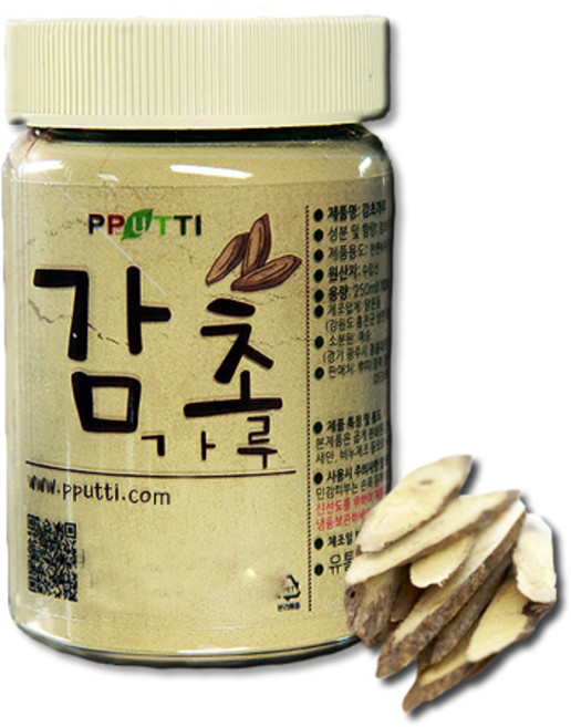 뿌띠 감초가루 곡물팩 한방팩, 100g, 1개