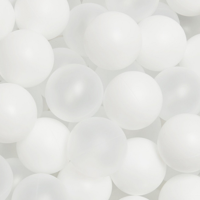 유아동 마루 아기 볼풀공 8.5cm 단색 50P KC인증 국내 자체 생산, 017. 투명+화이트