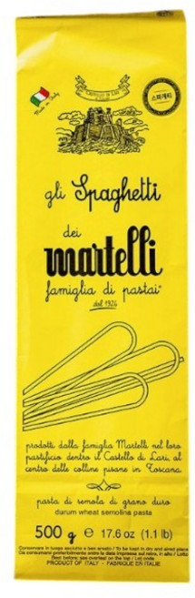 마르텔리 파스타 4종 스파게티 마카로니, 500g, 4개