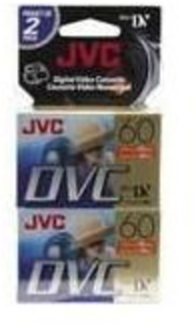JVC 60분 미니 DV 테이프 2팩