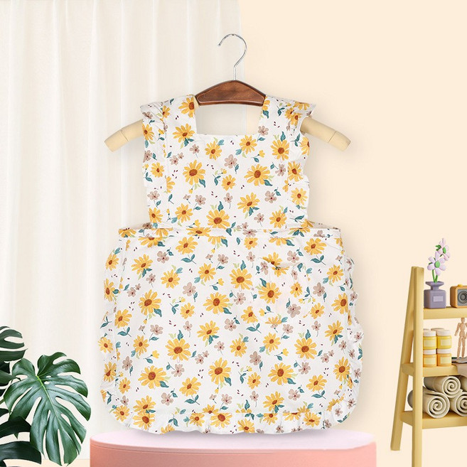 프릴 꽃송이 유아 앞치마 아기 생활방수 어린이집 준비물