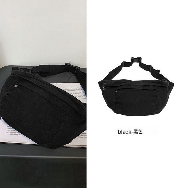 DFMEI 帆布包男生休閒大容量斜挎包包男士胸包揹包學生復古單肩包女