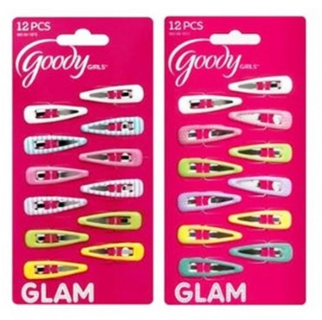 goody 구디 도트앤스트라이프 똑딱핀 12P 06770