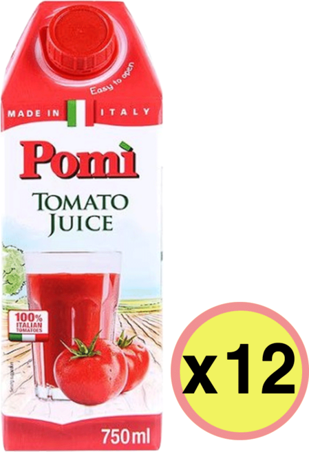 포미 토마토쥬스, 750ml, 12개