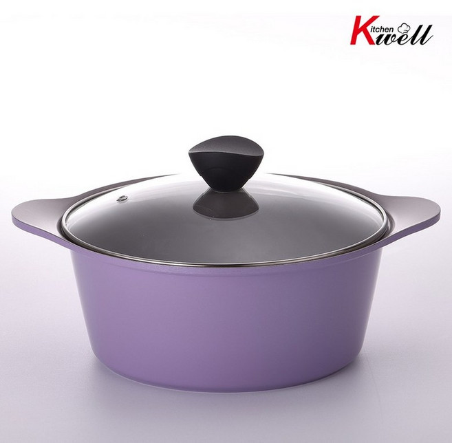 키친웰 벨로스 세라믹코팅 양수냄비 24cm, 1개